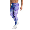 Purple Universe Galaxy Men's Leggings-grizzshop