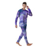 Purple Universe Galaxy Men's Pajamas-grizzshop