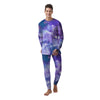 Purple Universe Galaxy Men's Pajamas-grizzshop