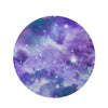 Purple Universe Galaxy Round Rug-grizzshop