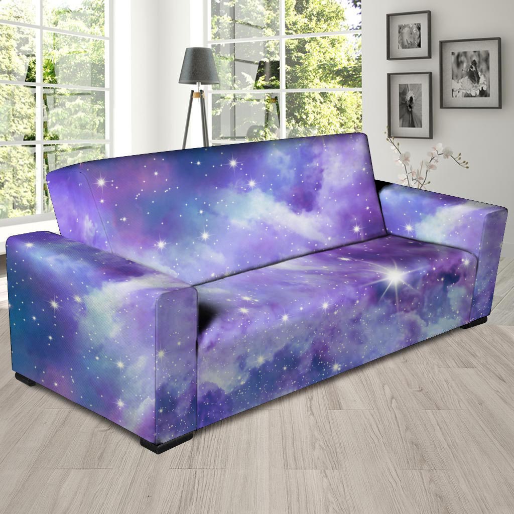 Purple Universe Galaxy Sofa Cover-grizzshop