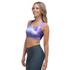 Purple Universe Galaxy Sports Bra-grizzshop