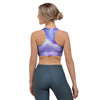 Purple Universe Galaxy Sports Bra-grizzshop