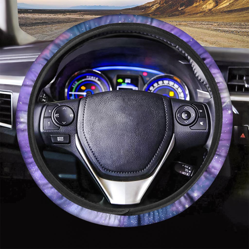 Purple Universe Galaxy Steering Wheel Cover-grizzshop