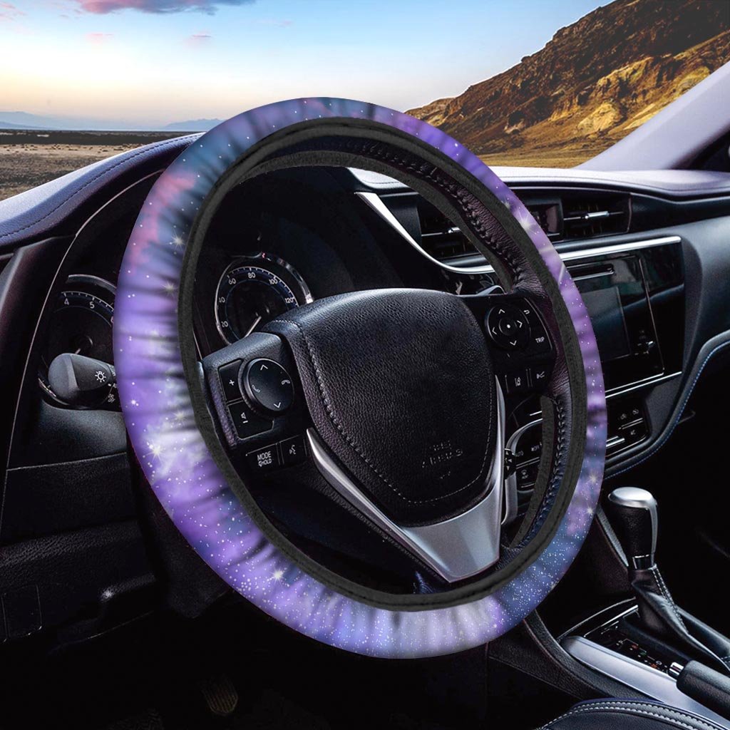 Purple Universe Galaxy Steering Wheel Cover-grizzshop