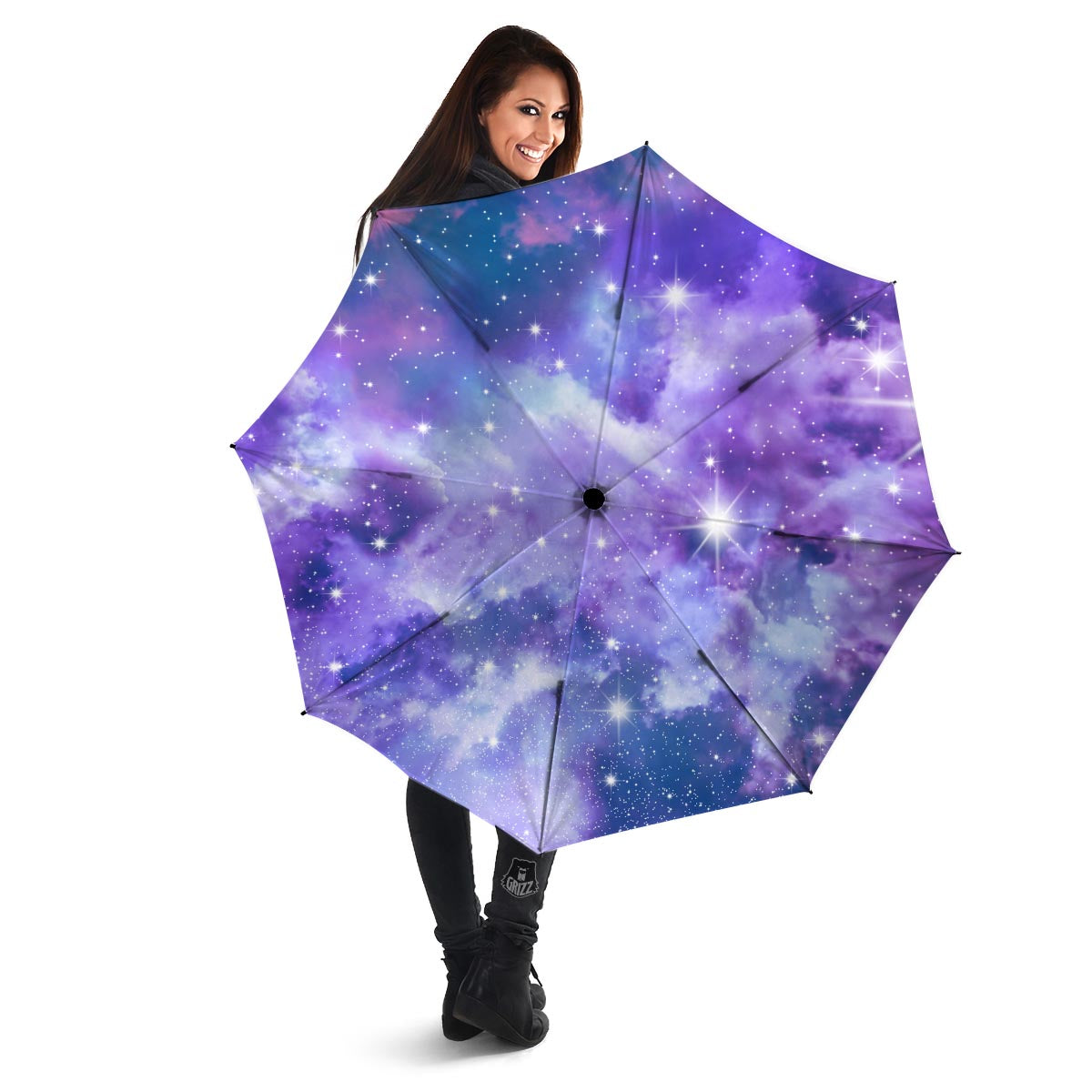 Purple Universe Galaxy Umbrella-grizzshop