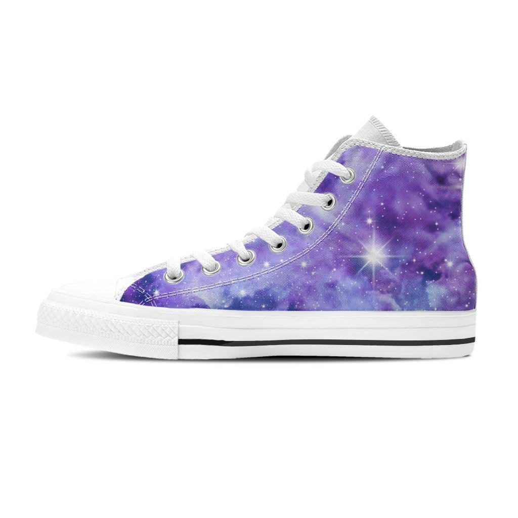 Purple Universe Galaxy Women's High Top Shoes-grizzshop