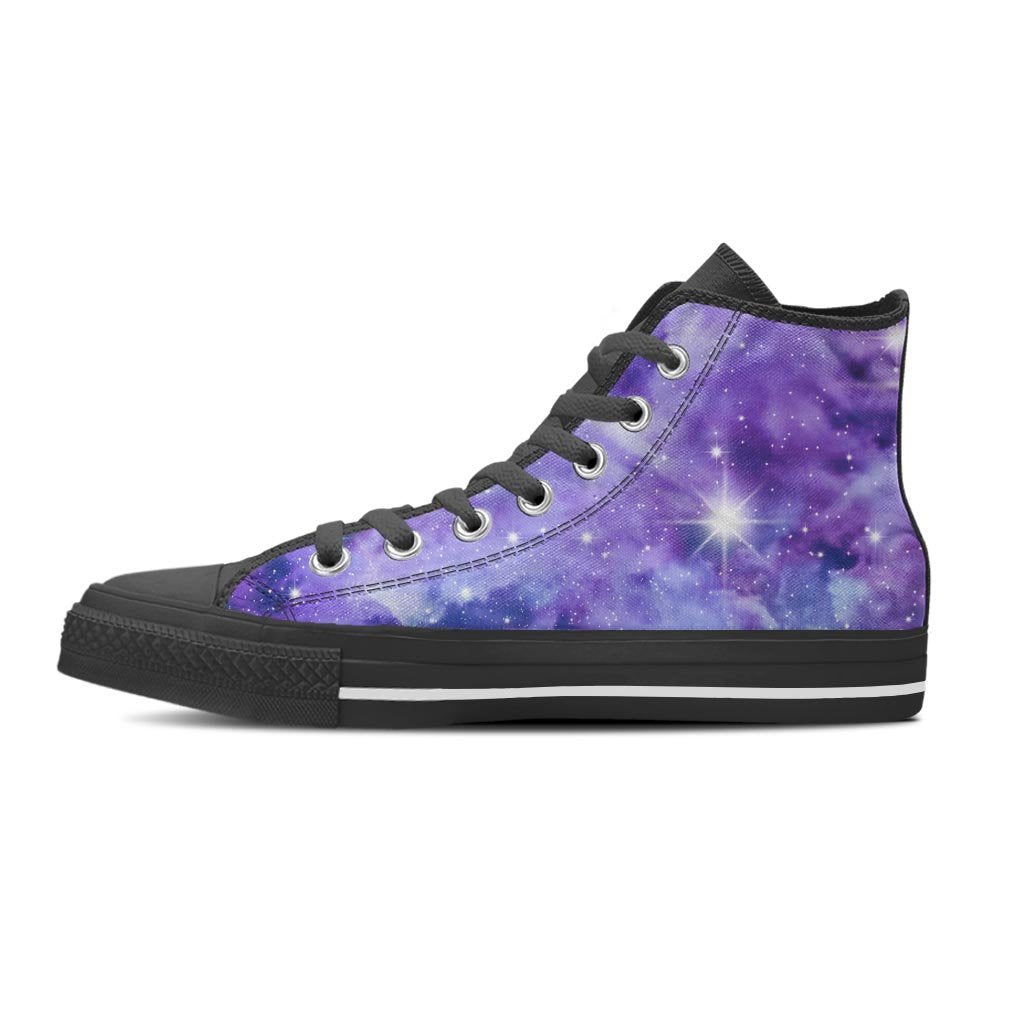 Purple Universe Galaxy Women's High Top Shoes-grizzshop