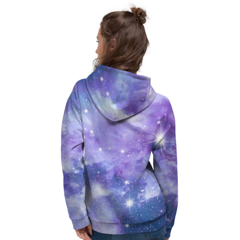 Purple Universe Galaxy Women's Hoodie-grizzshop