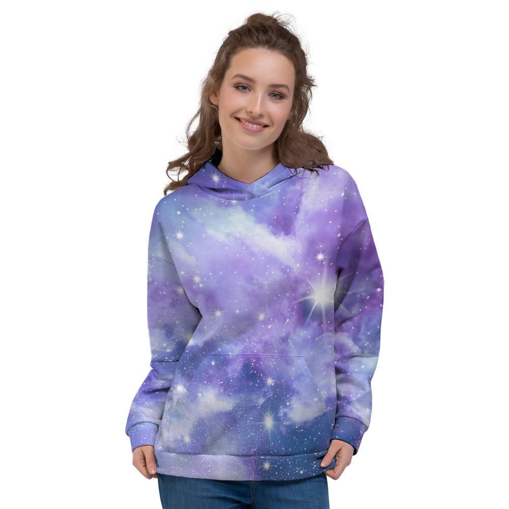 Purple Universe Galaxy Women's Hoodie-grizzshop