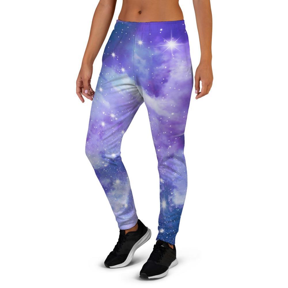 Purple Universe Galaxy Women's Joggers-grizzshop