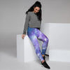 Purple Universe Galaxy Women's Joggers-grizzshop