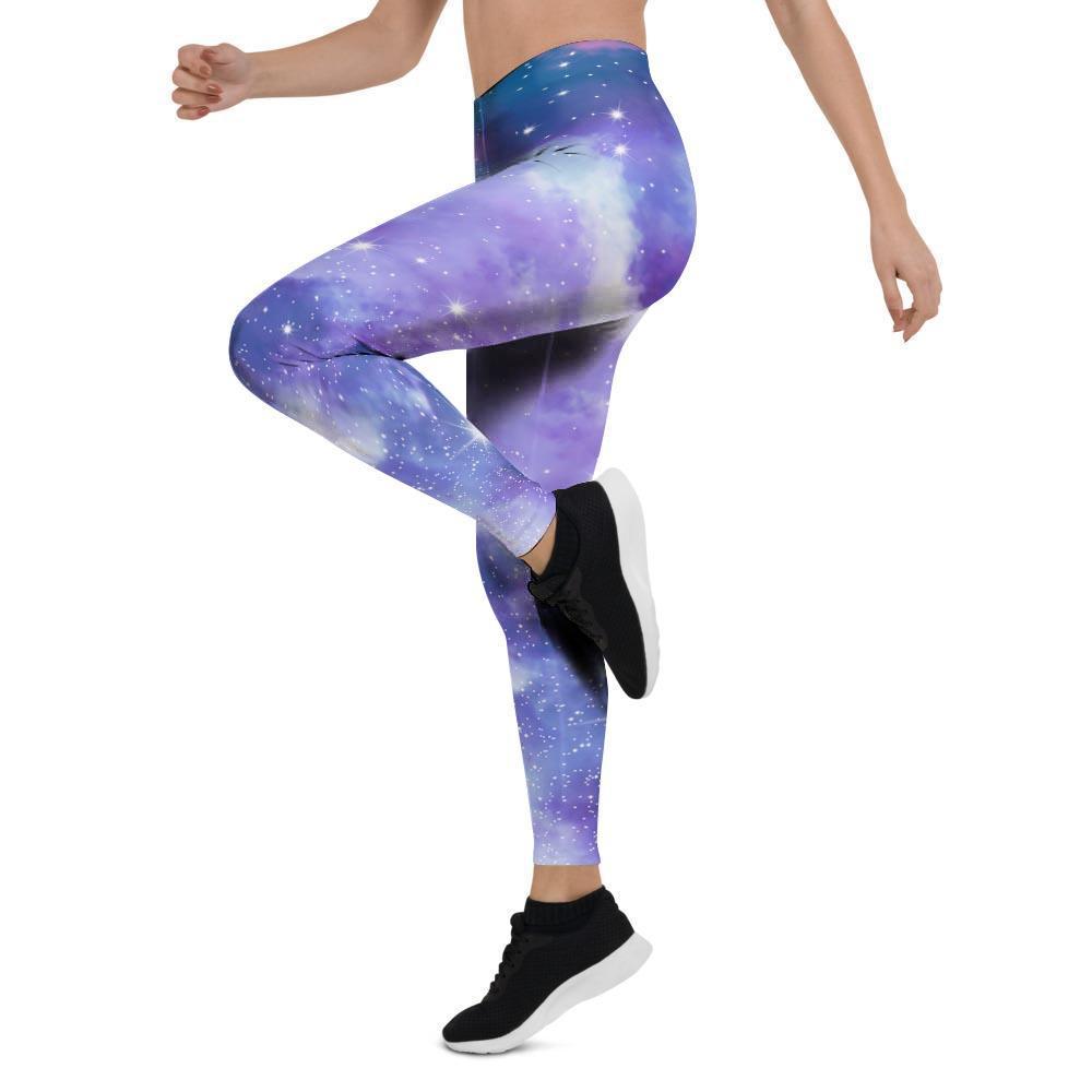 Purple Universe Galaxy Women's Leggings-grizzshop