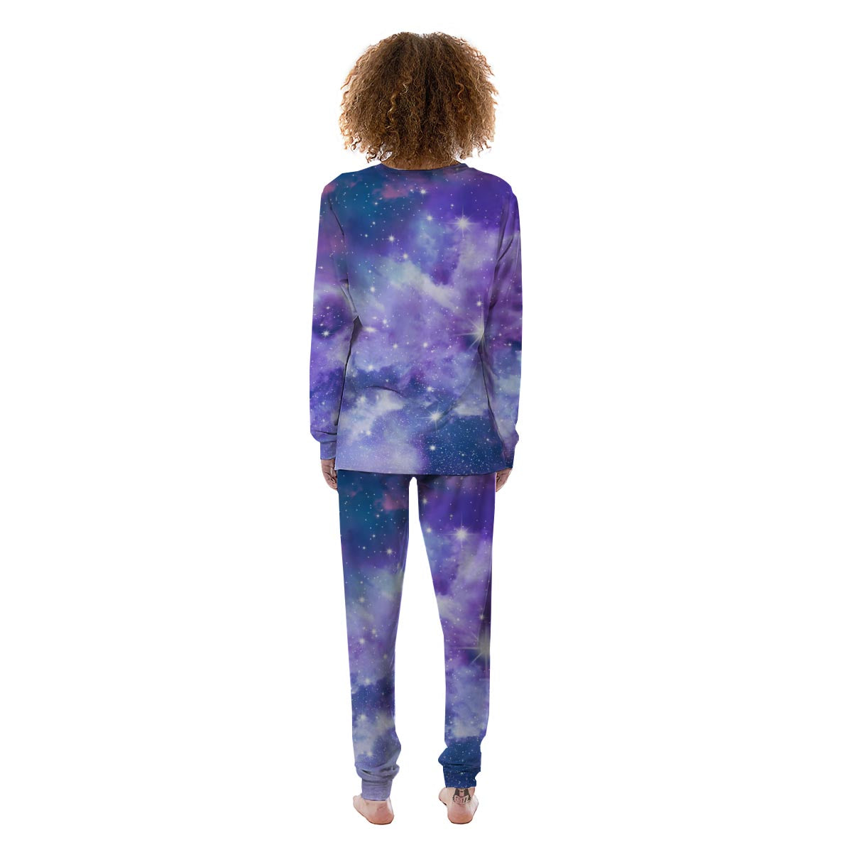 Purple Universe Galaxy Women's Pajamas-grizzshop