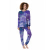 Purple Universe Galaxy Women's Pajamas-grizzshop