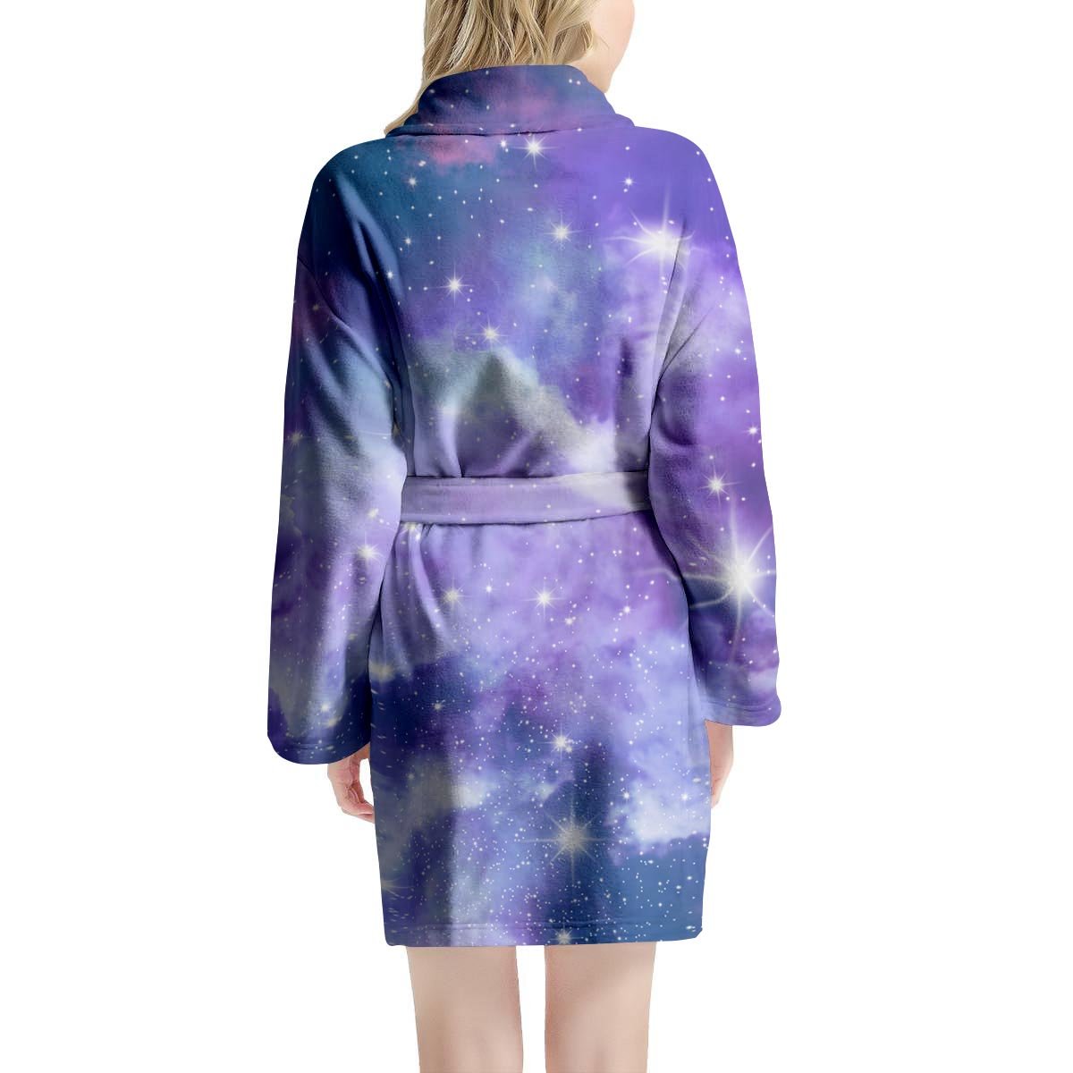 Purple Universe Galaxy Women's Robe-grizzshop