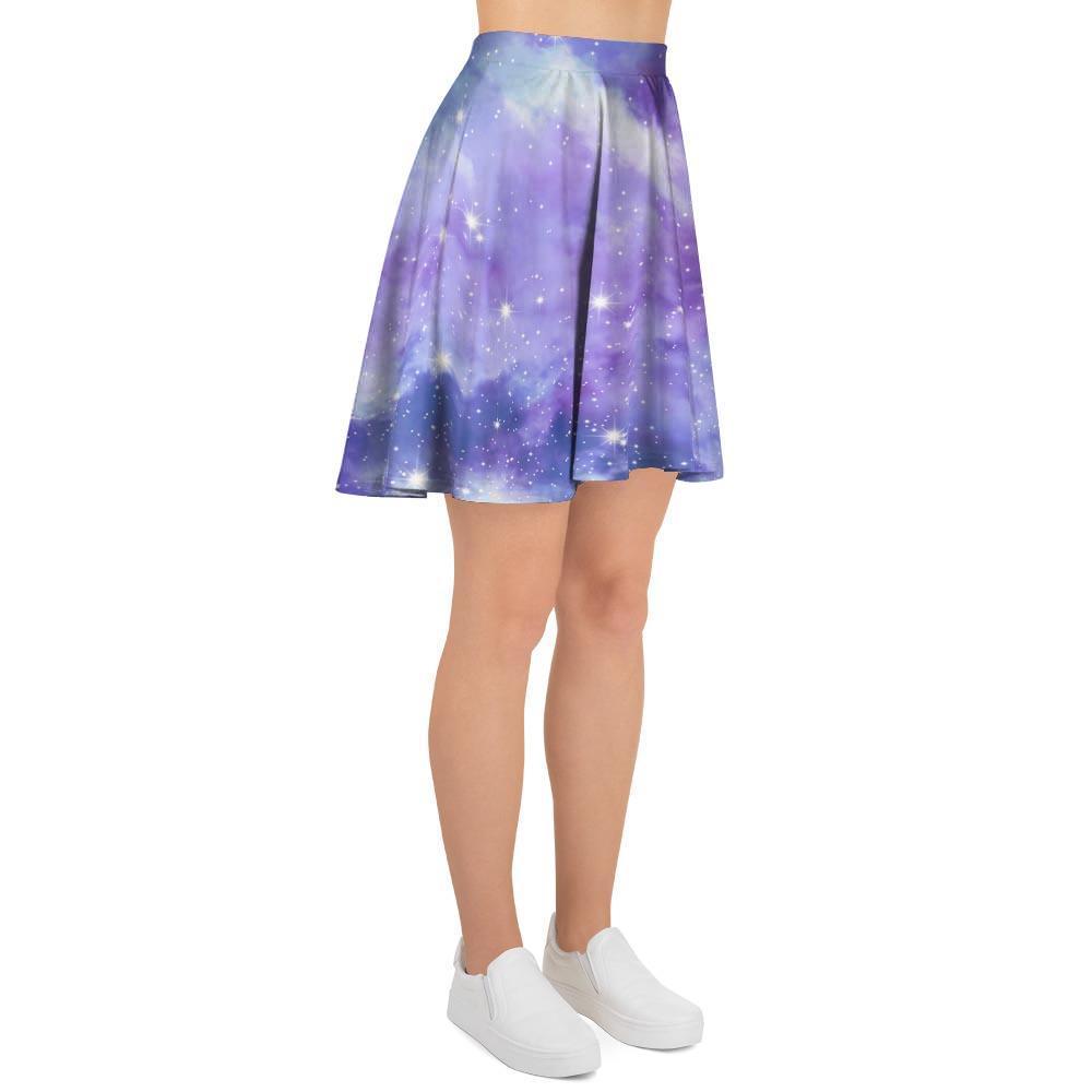 Purple Universe Galaxy Women's Skirt-grizzshop
