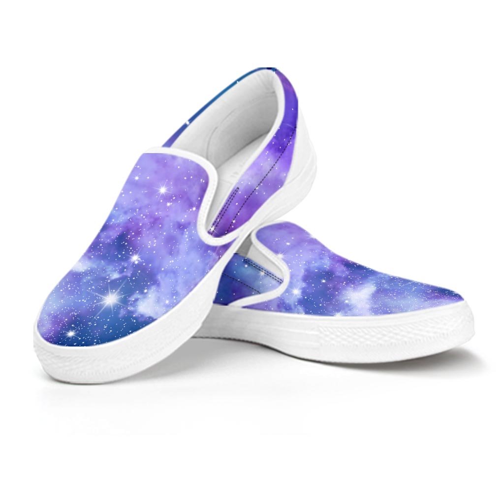 Purple Universe Galaxy Women's Slip On Sneakers-grizzshop