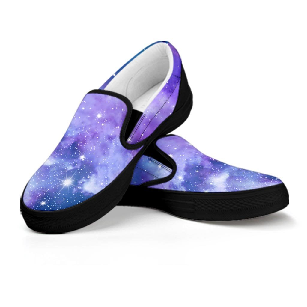 Purple Universe Galaxy Women's Slip On Sneakers-grizzshop