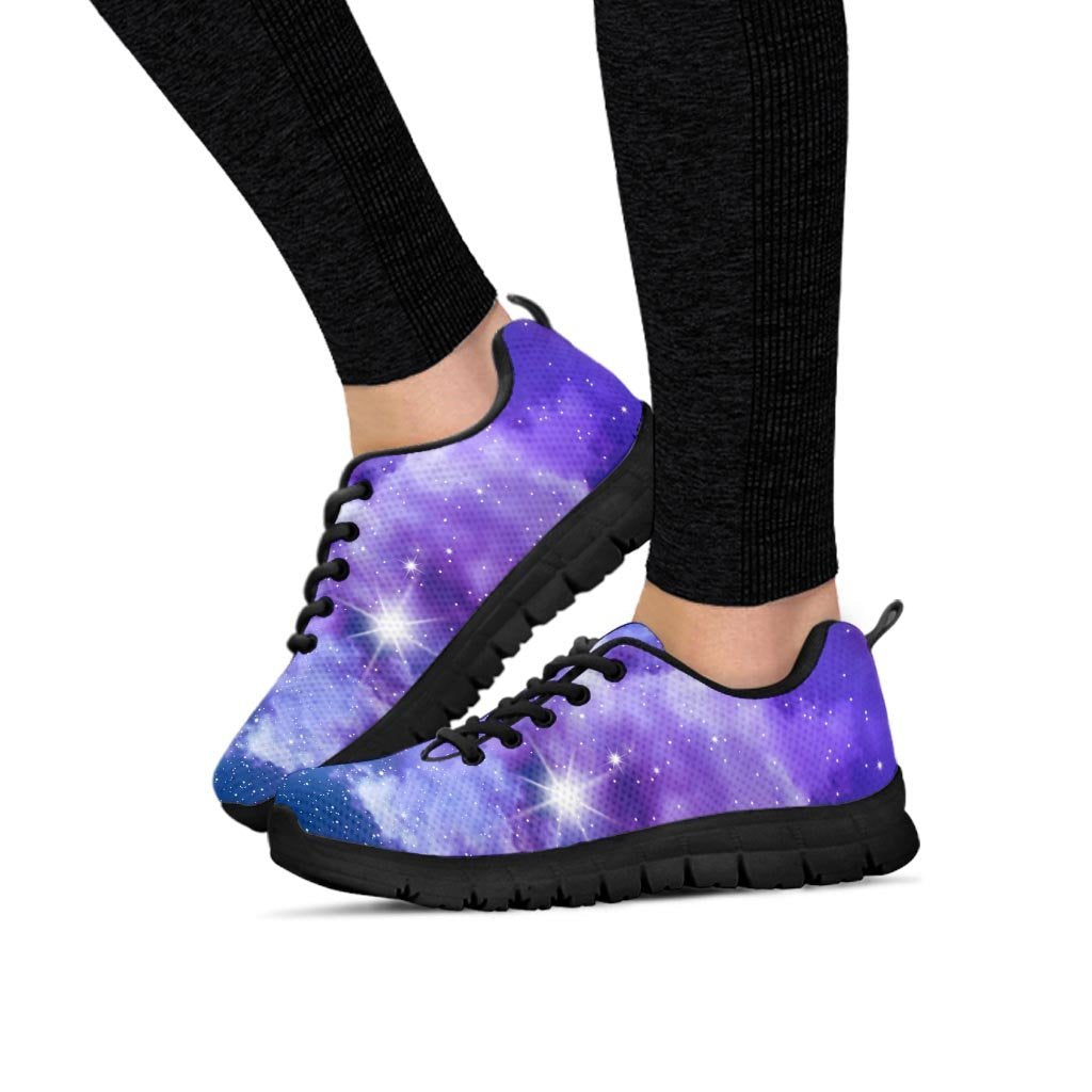 Purple Universe Galaxy Women's Sneakers-grizzshop