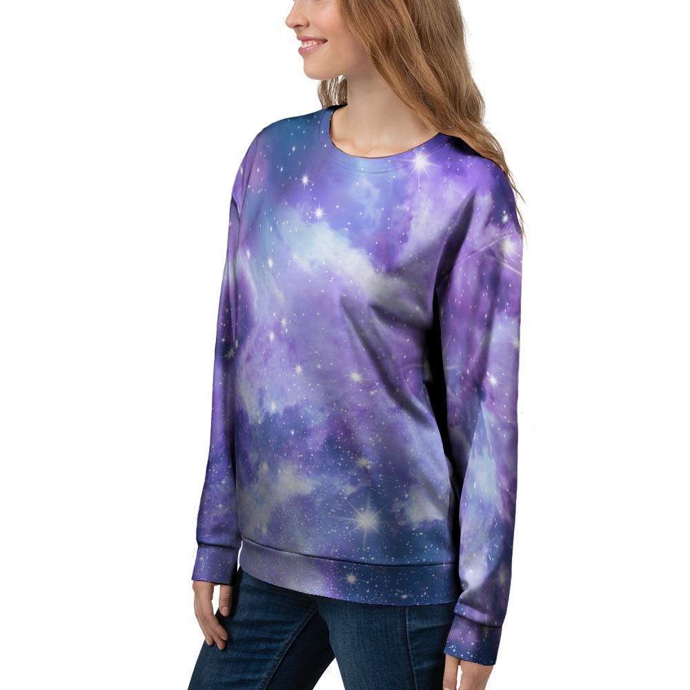 Purple Universe Galaxy Women's Sweatshirt-grizzshop