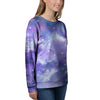 Purple Universe Galaxy Women's Sweatshirt-grizzshop