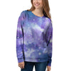 Purple Universe Galaxy Women's Sweatshirt-grizzshop