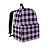 Purple Violet Plaid Backpack-grizzshop