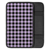 Purple Violet Plaid Car Console Cover-grizzshop