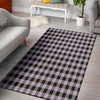 Purple Violet Plaid Floor Mat-grizzshop