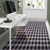 Purple Violet Plaid Floor Mat-grizzshop