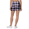 Purple Violet Plaid Mini Skirt-grizzshop