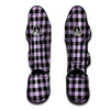 Purple Violet Plaid Muay Thai Shin Guard-grizzshop