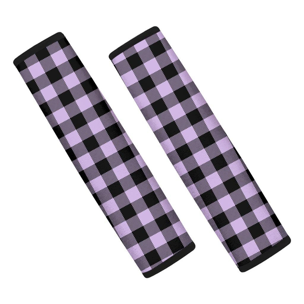 Purple Violet Plaid Seat Belt Cover-grizzshop