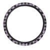 Purple Violet Plaid Steering Wheel Cover-grizzshop