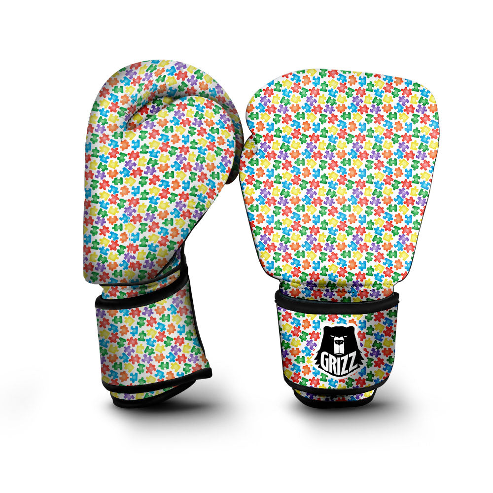 Puzzle Autism Awareness Print Boxing Gloves-grizzshop