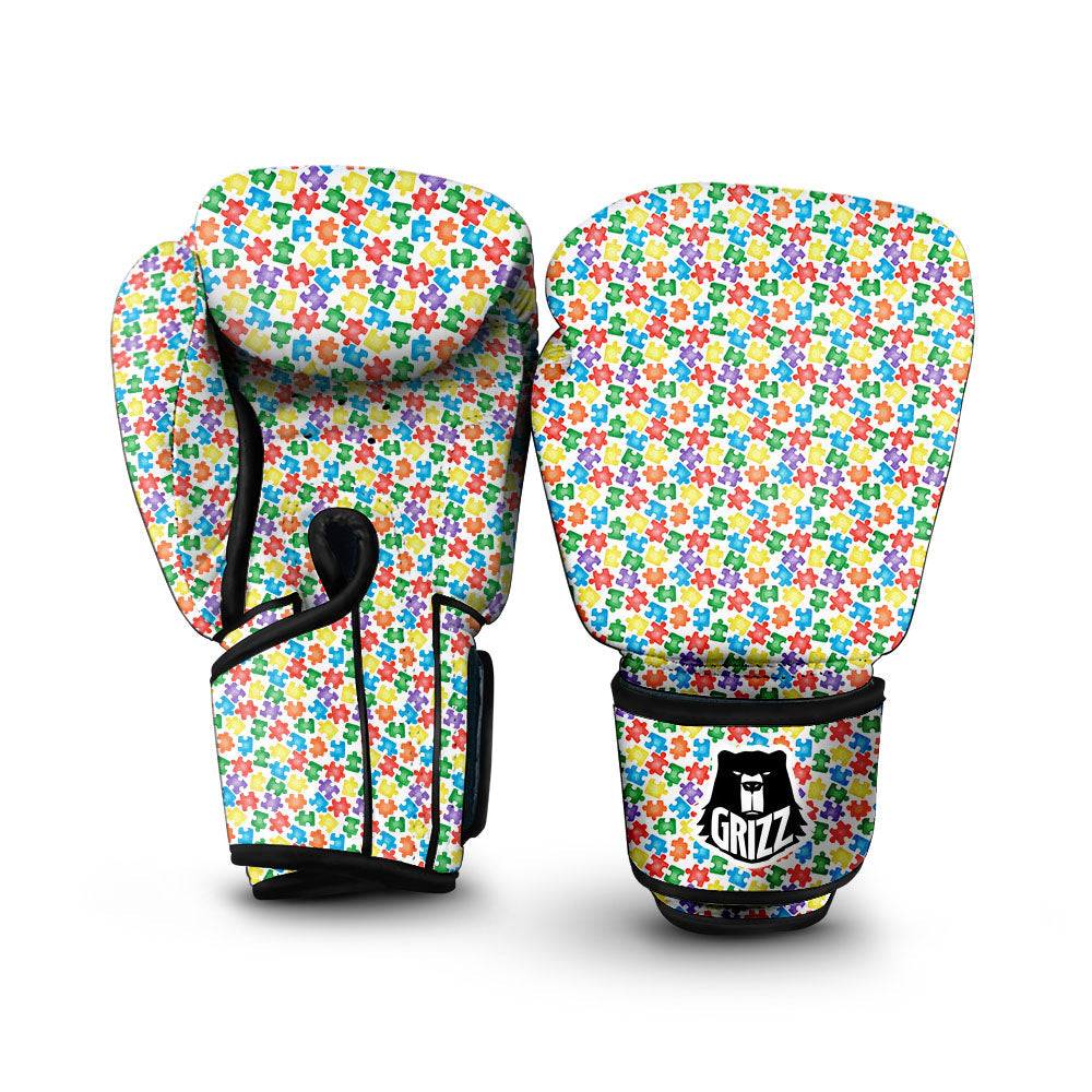 Puzzle Autism Awareness Print Boxing Gloves-grizzshop