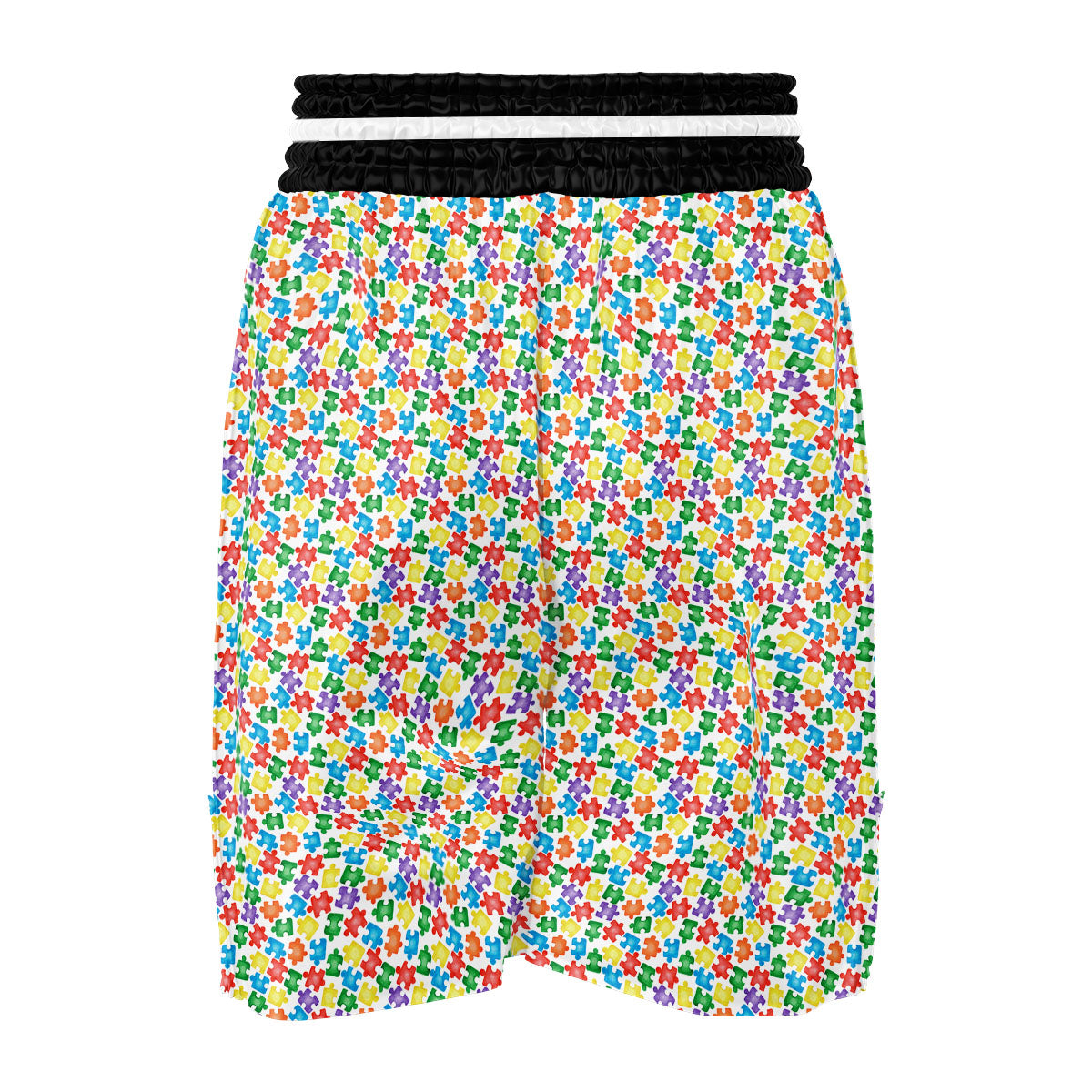Puzzle Autism Awareness Print Boxing Shorts-grizzshop