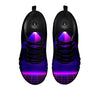 Pyramid Cloud Purple Print Black Sneaker-grizzshop