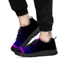 Pyramid Cloud Purple Print Black Sneaker-grizzshop