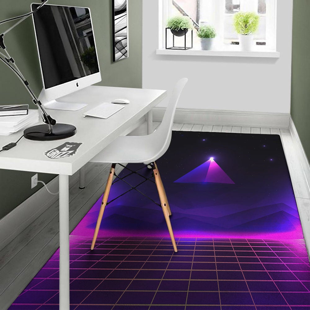 Pyramid Cloud Purple Print Floor Mat-grizzshop