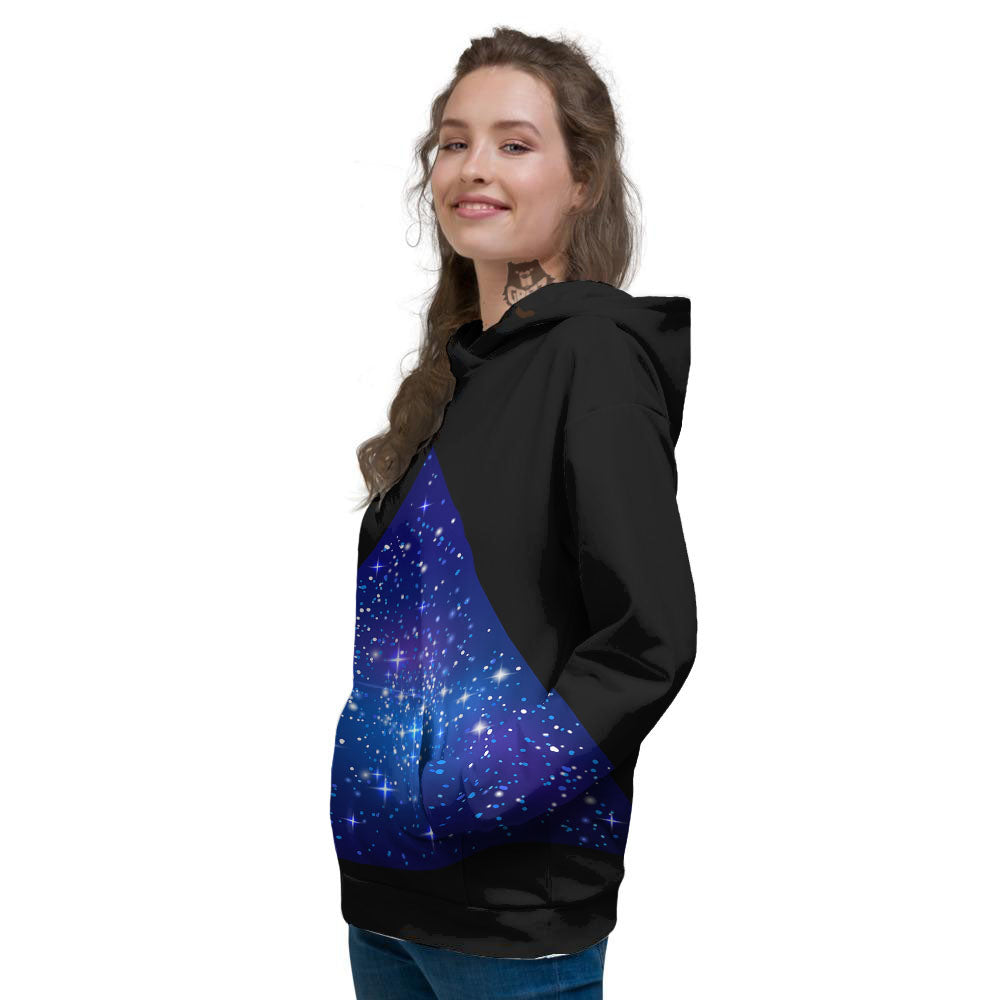 Pyramid Galaxy Print Women's Hoodie-grizzshop