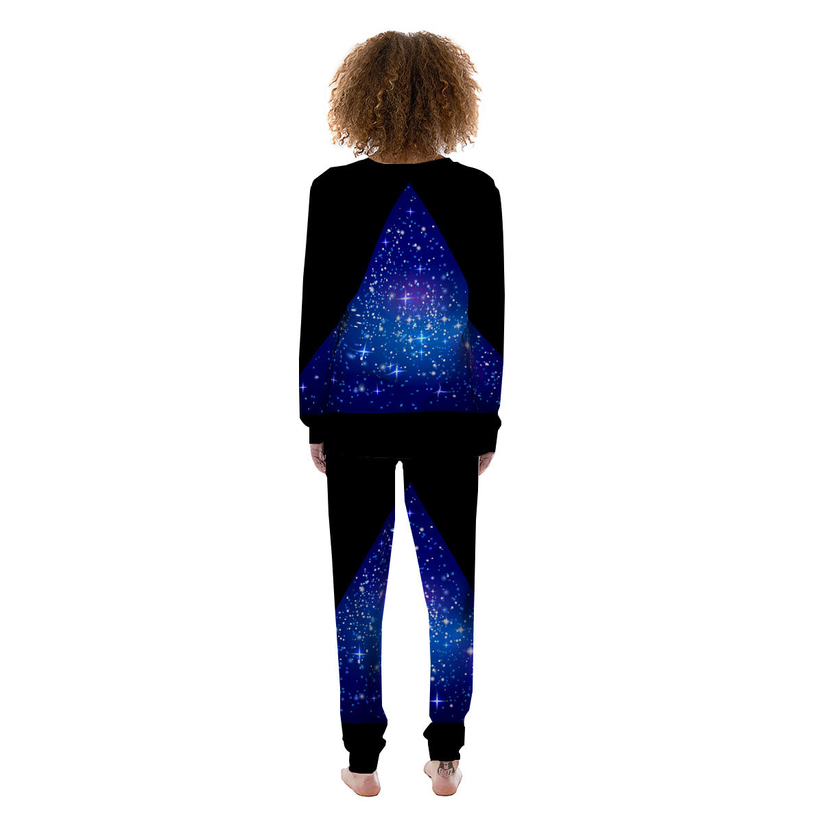 Pyramid Galaxy Print Women's Pajamas-grizzshop