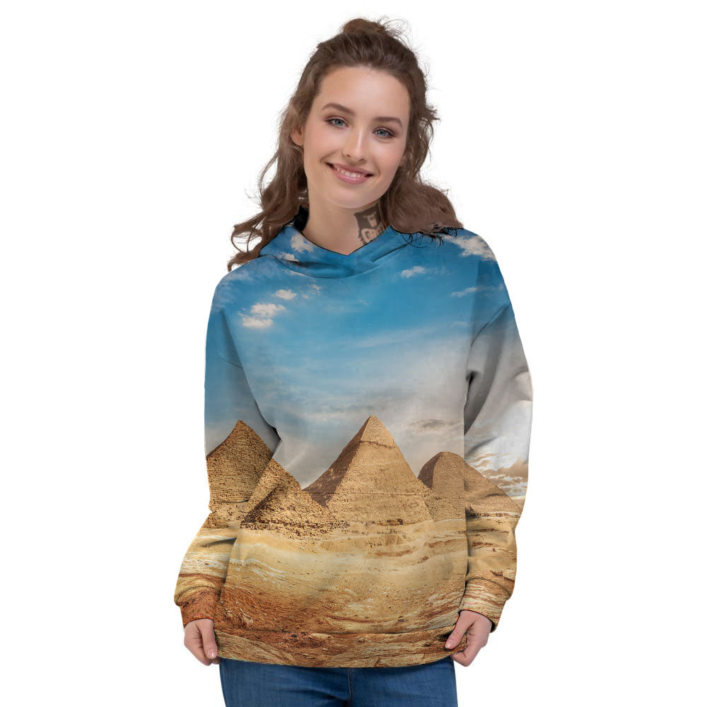 Pyramid Giza Print Women's Hoodie-grizzshop