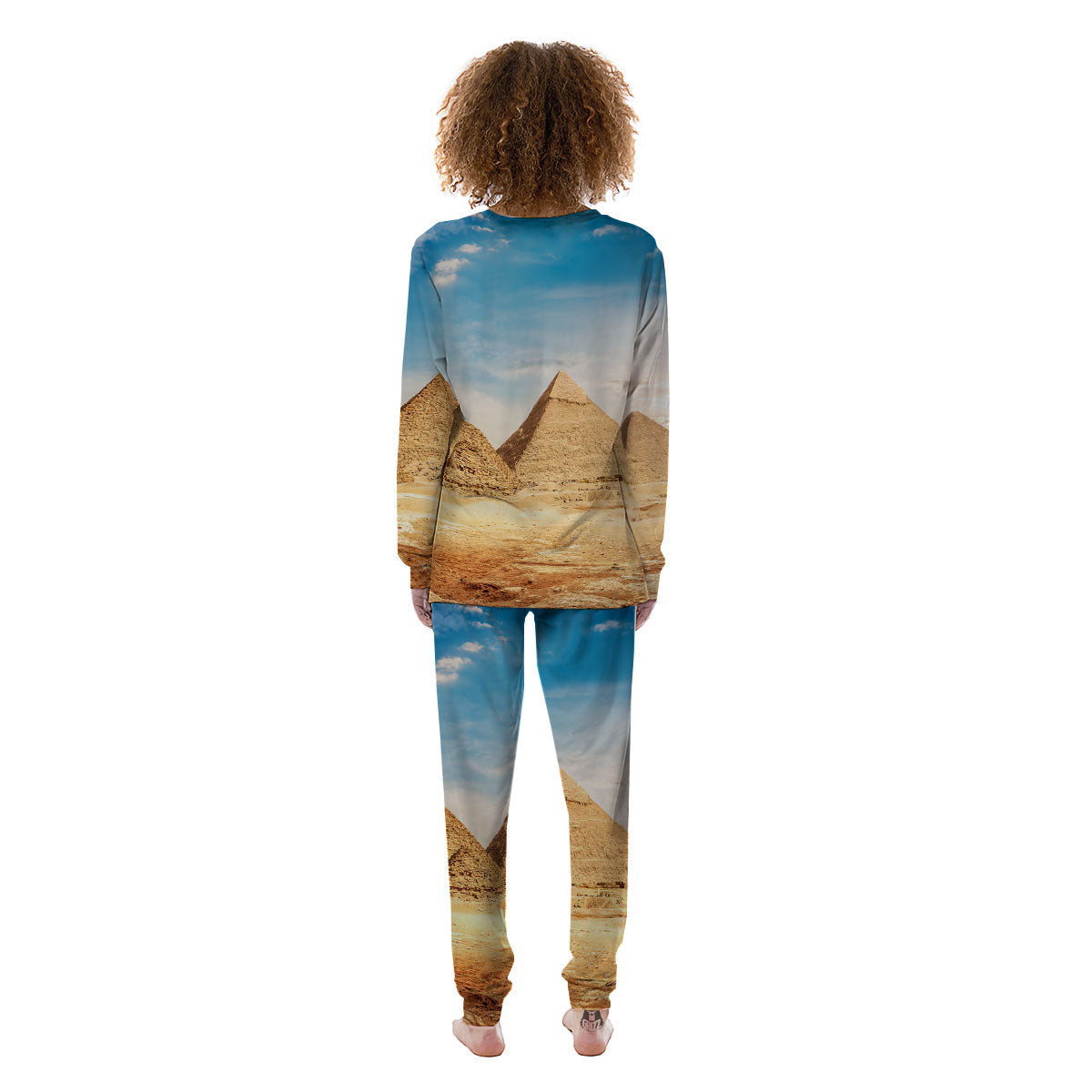 Pyramid Giza Print Women's Pajamas-grizzshop