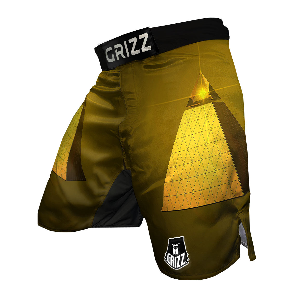 Pyramid Golden Print MMA Shorts-grizzshop