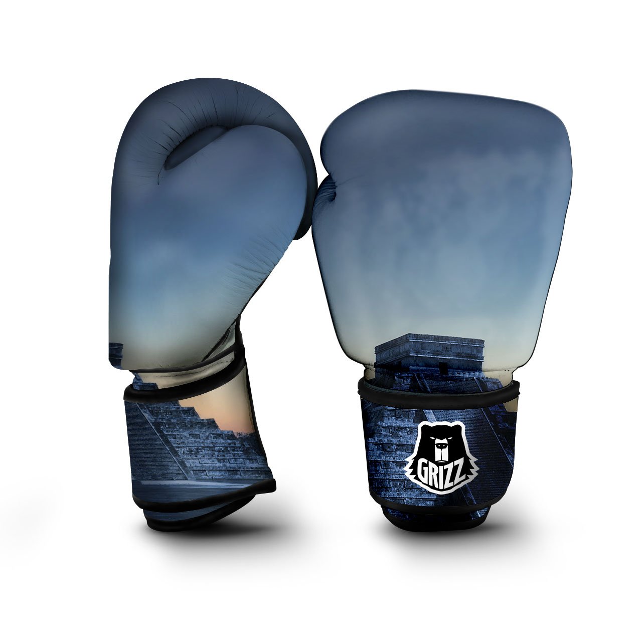 Pyramid Mayan Print Boxing Gloves-grizzshop