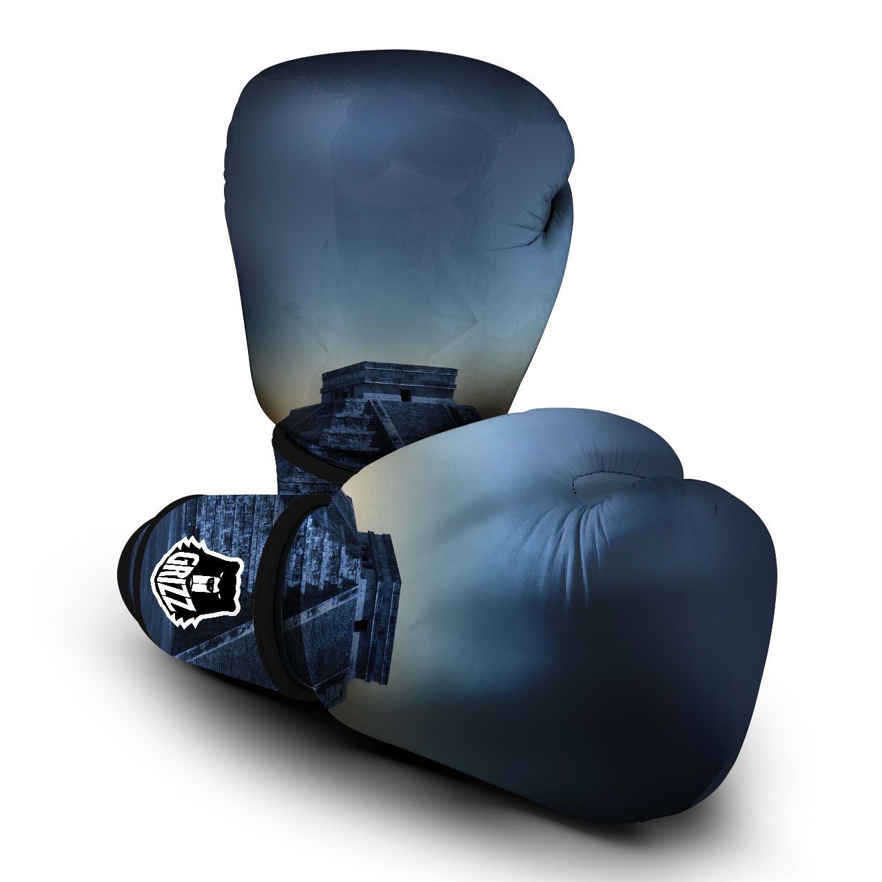 Pyramid Mayan Print Boxing Gloves-grizzshop