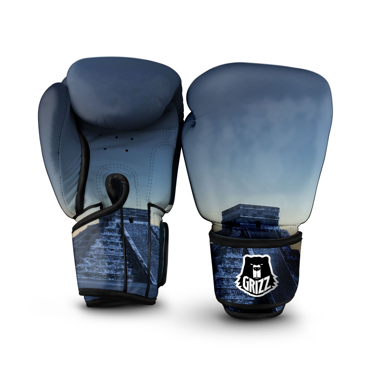 Pyramid Mayan Print Boxing Gloves-grizzshop