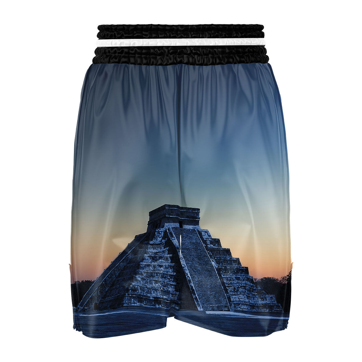 Pyramid Mayan Print Boxing Shorts-grizzshop